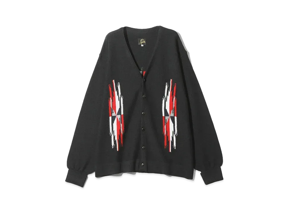Needles V Neck Cardigan - Chimayo "Black"