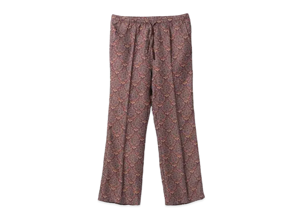 Needles String Boot-Cut Pant - Poly India Jq. "Bordeaux"