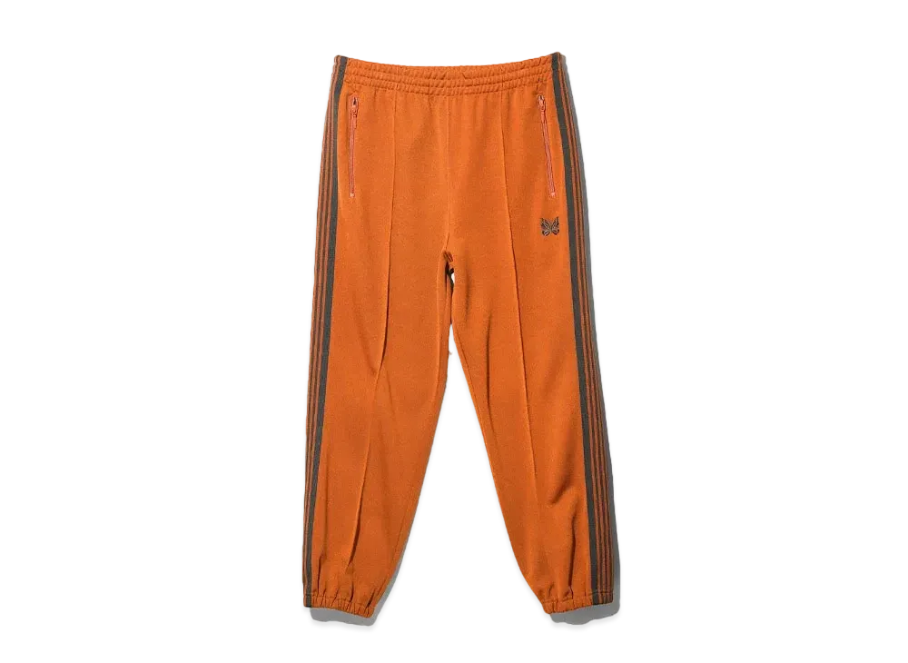 Needles Zipped Track Pant - Poly Smooth "Rust"