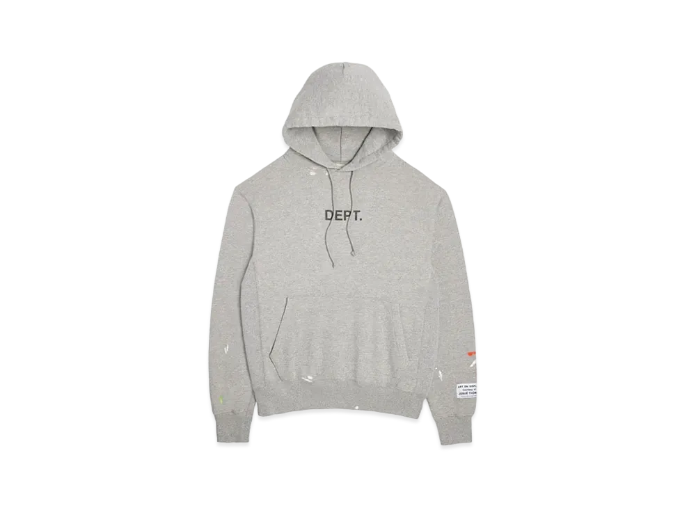 GALLERY DEPT. Logo Painted Hoodie "Heather Grey"