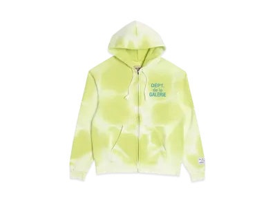 GALLERY DEPT. French Zip Hoodie "Lime Green"