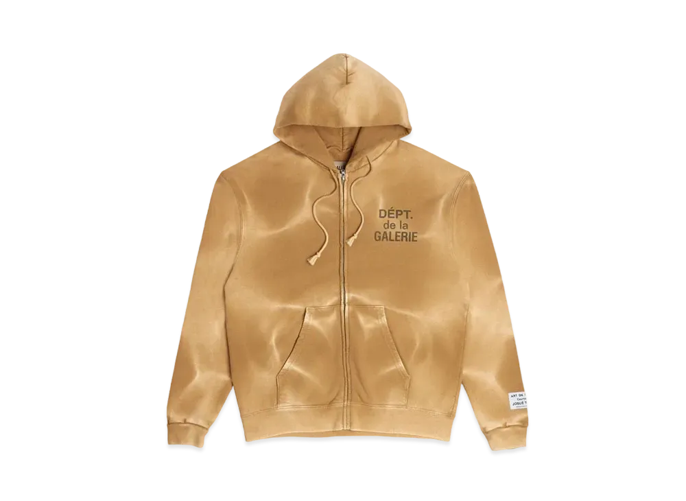 GALLERY DEPT. French Zip Hoodie "Tan"
