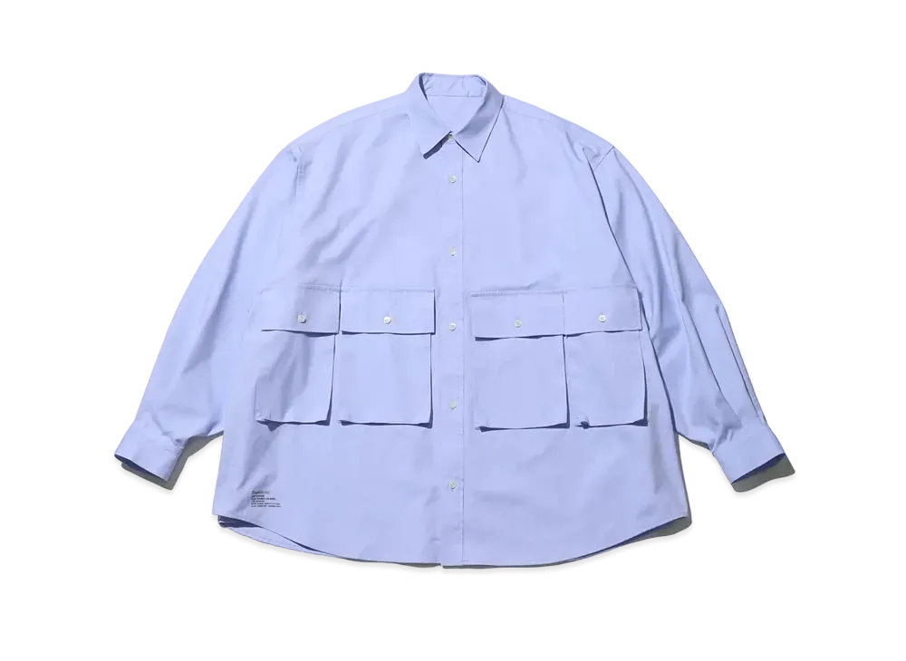 FreshService Dry Oxford Flap Pocket L/S Shirt "Blue"
