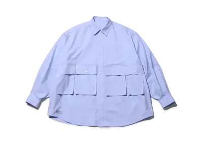 FreshService Dry Oxford Flap Pocket L/S Shirt "Blue"