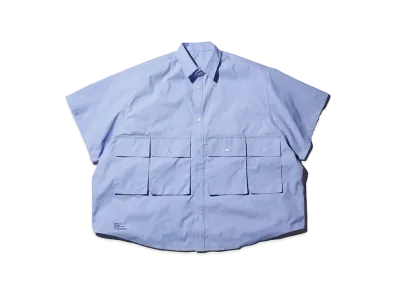 FreshService Dry Oxford Flap Pocket S/S Shirt "Blue"