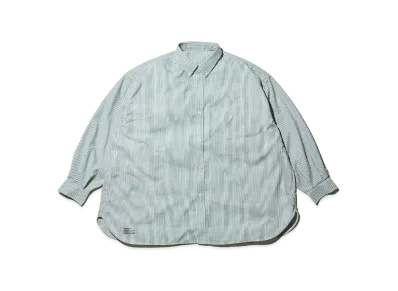 FreshService Dry Oxford Corporate L/S B.D. Shirt "Green Stripe"