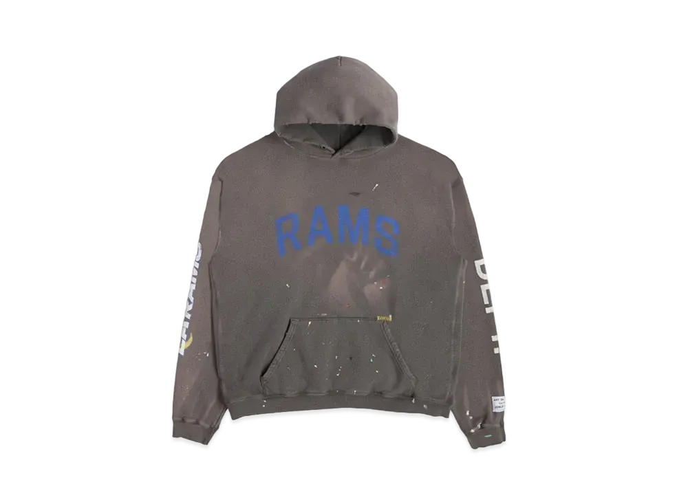 GALLERY DEPT. x LA RAMS 90's Vintage Hoodie "Washed Black"