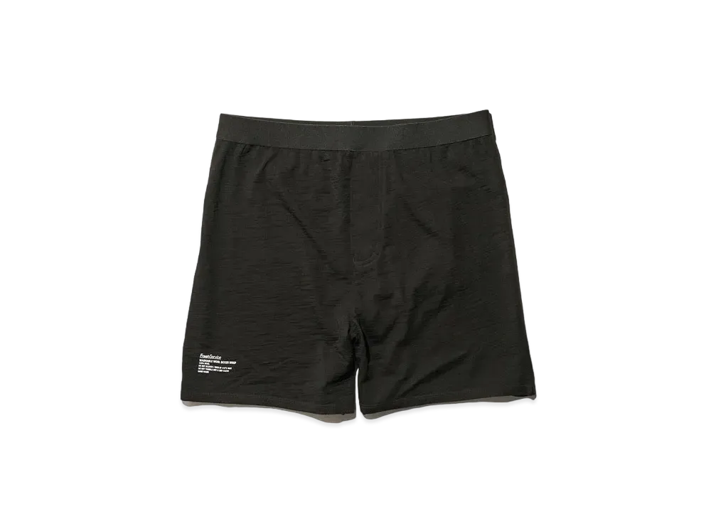 FreshService Washable Wool Boxer Brief "Black"