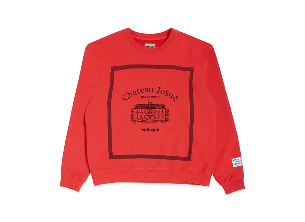 GALLERY DEPT. Musique Crewneck Sweatshirt "Red"