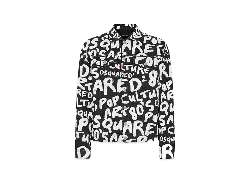 Dsquared2 D2 Pop 80's Jean Jacket "Black"