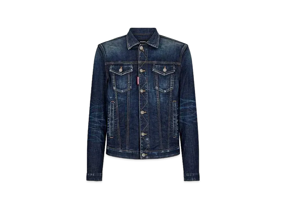 Dsquared2 Dark Clean Wash Dan Denim Jacket "Navy"