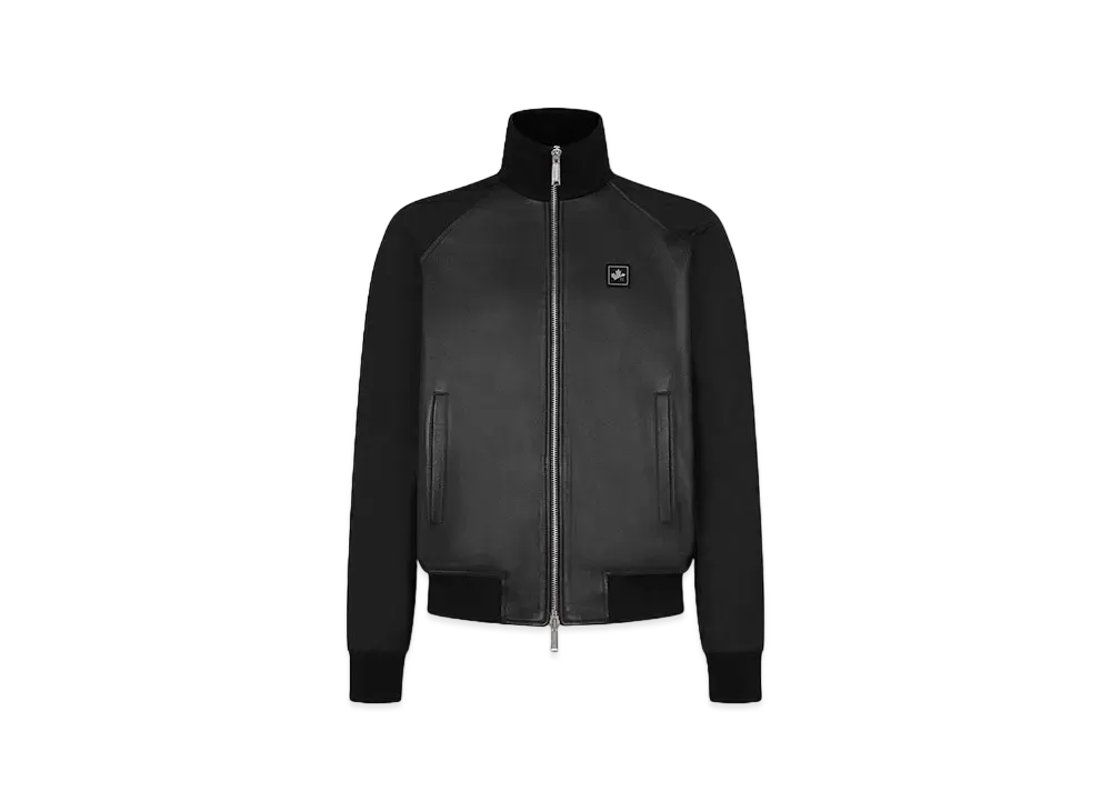 Dsquared2 Mixed Leather Bomber "Black"