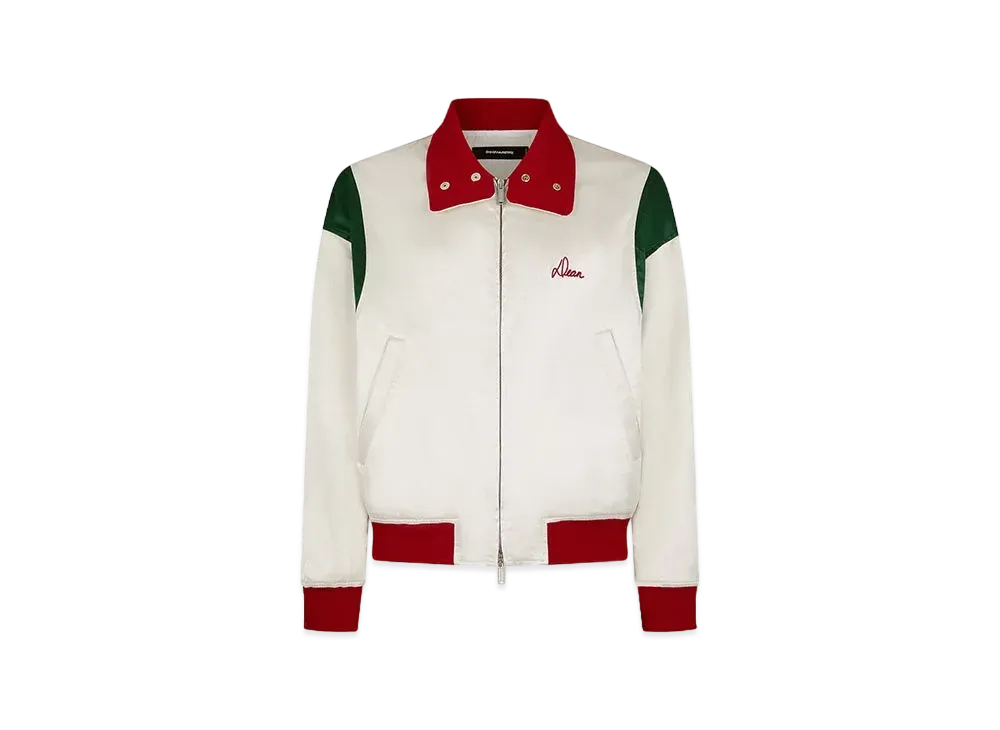 Dsquared2 Owling Satin Bomber "Mastic Beige"