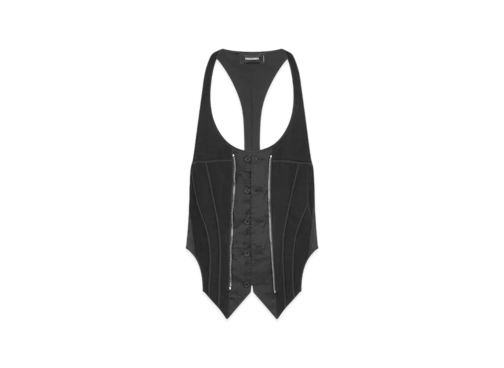 Dsquared2 Icon Zipped Gilet "Black"