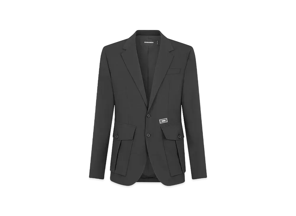 Dsquared2 Black Utility Blazer "Black"