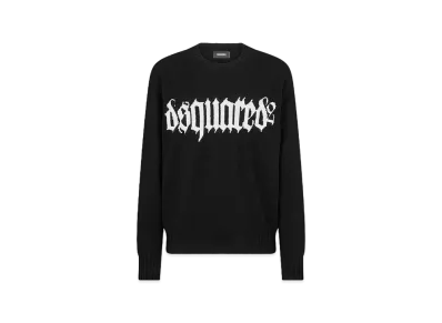 Dsquared2 Gothic Knit Crewneck Pullover "Black/White"