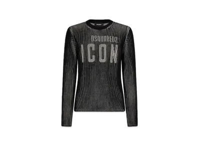 Dsquared2 Icon Knit Pullover "Black/White"