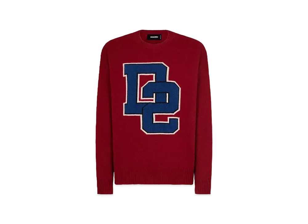 Dsquared2 D2 Knit Crewneck Pullover "Bordeaux"