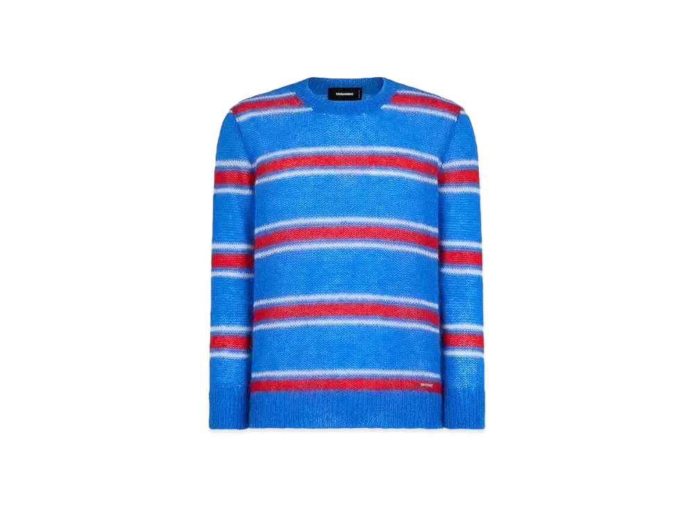 Dsquared2 Striped Knit Crewneck Pullover "Multicolor"