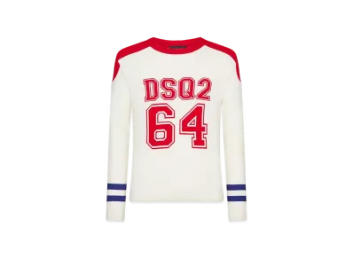 Dsquared2 Dsq2 64 Knit Crewneck Pullover "White"