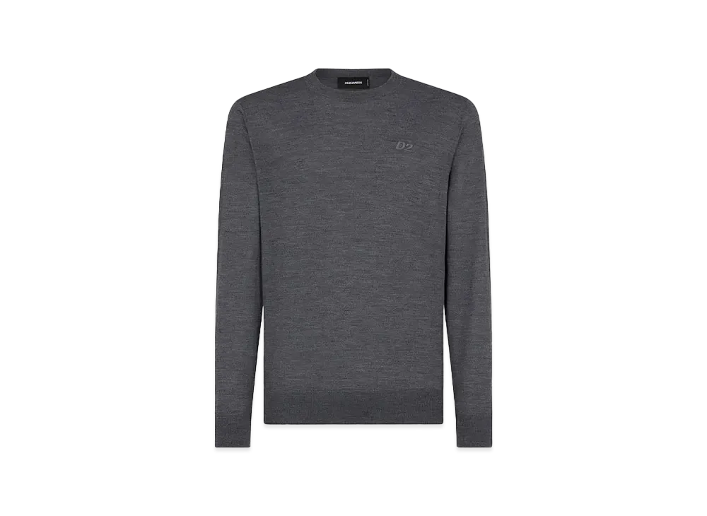 Dsquared2 D2 Knit Crewneck Pullover #1 "Gray"
