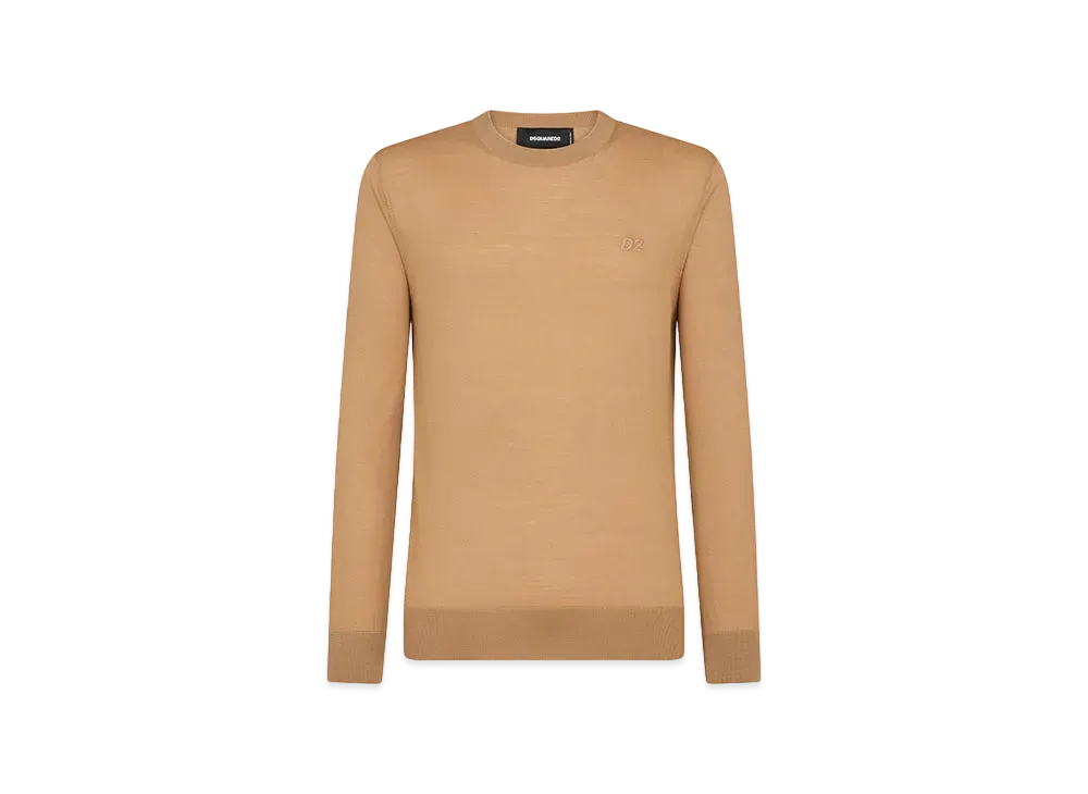 Dsquared2 D2 Knit Crewneck Pullover #1 "Stone"