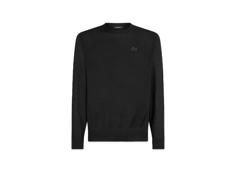 Dsquared2 D2 Knit Crewneck Pullover #1 "Black"