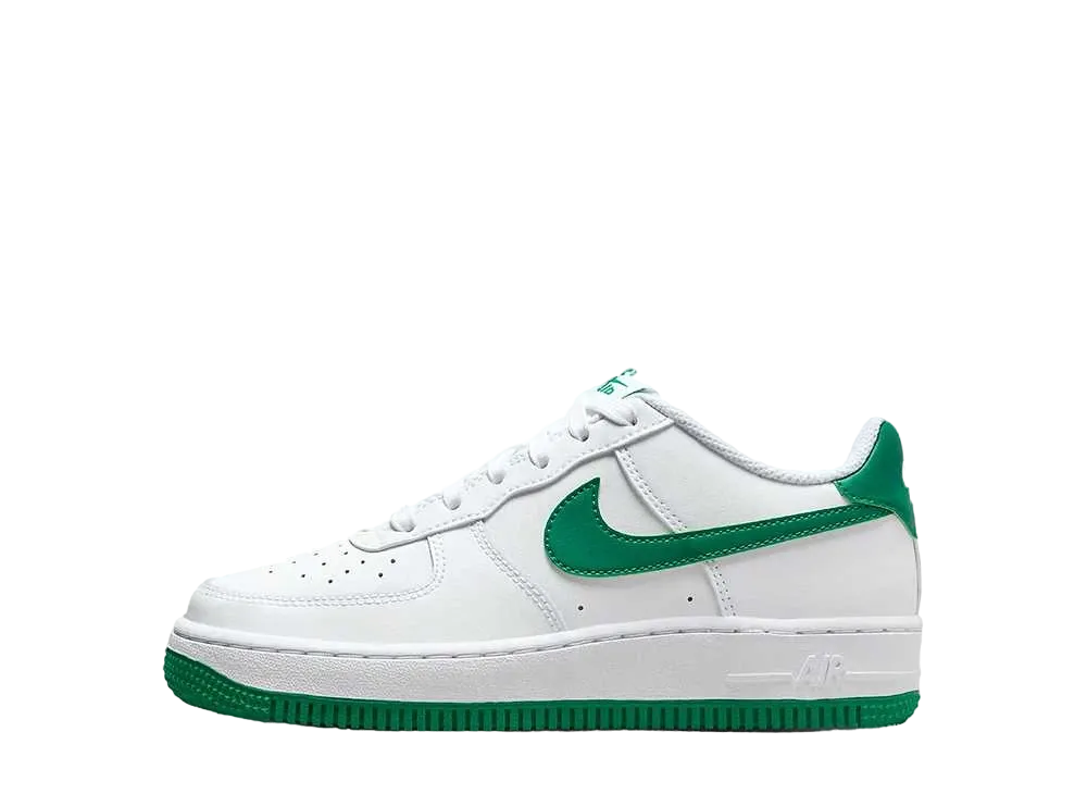 ナイキ GS エアフォース1 ロー "ホワイト/マラカイト"