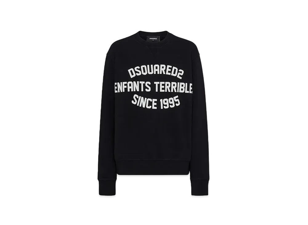 Dsquared2 Enfants Terribles Cool Fit Crewneck Sweatshirt "Black"