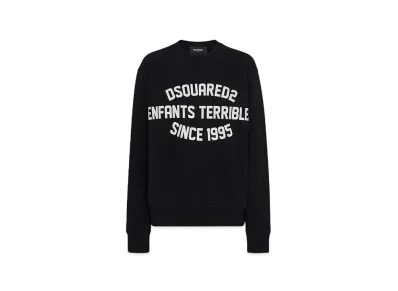 Dsquared2 Enfants Terribles Cool Fit Crewneck Sweatshirt "Black"