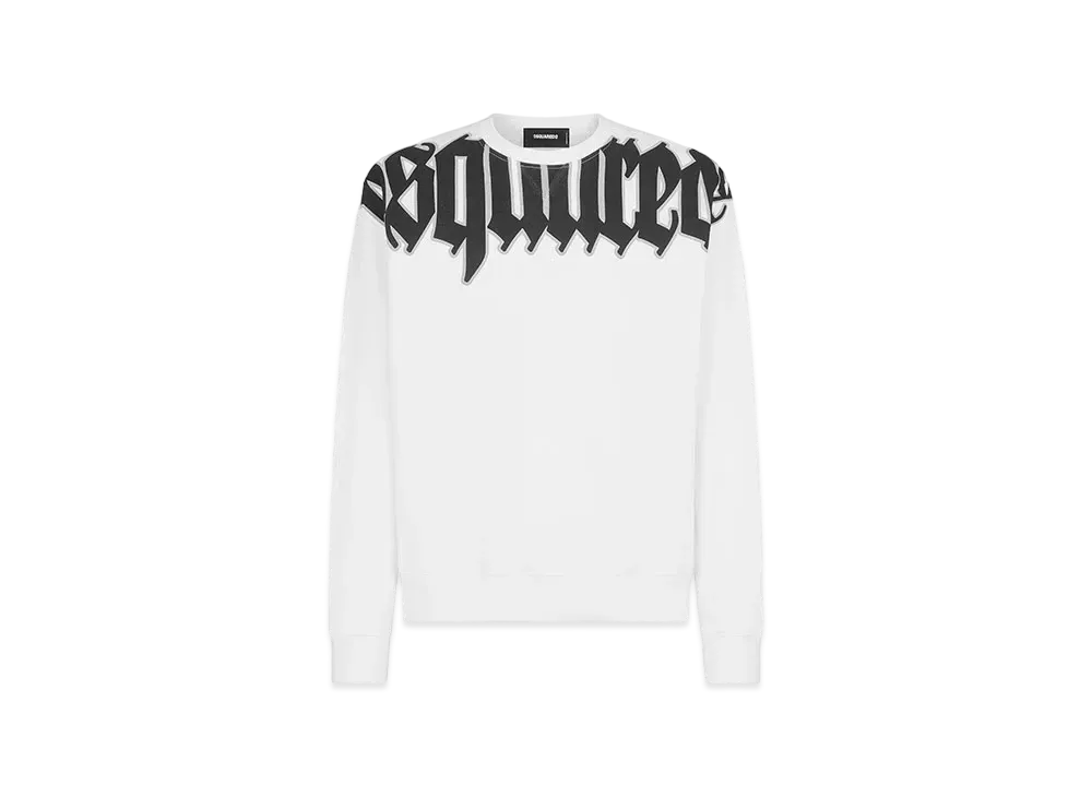 Dsquared2 Gothic Cool Fit Crewneck Sweatshirt "White"