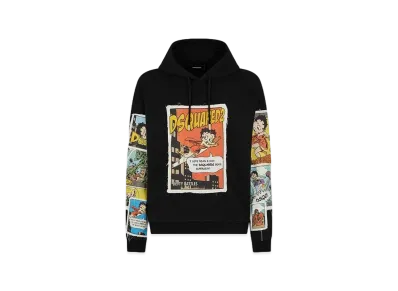 Dsquared2 Betty Boop Regular Fit Hoodie Sweatshirt "Black"