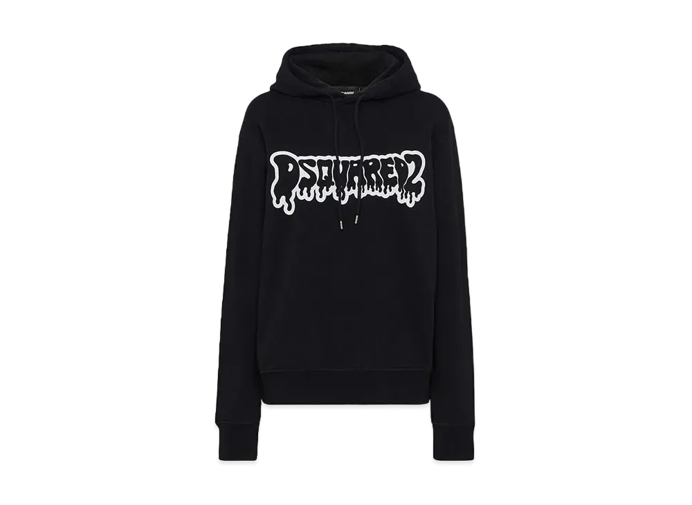 Dsquared2 Cool Fit Hoodie Sweatshirt "Black"