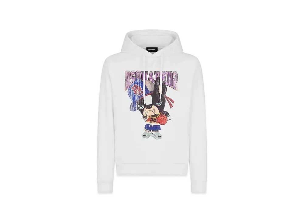 Dsquared2 Cool Fit Hoodie Sweatshirt #1 "White"