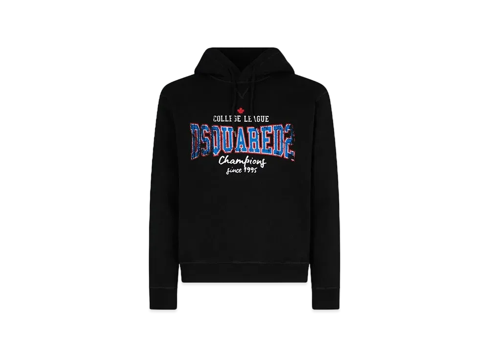 Dsquared2 College League Cool Fit Hoodie Sweatshirt "Black"