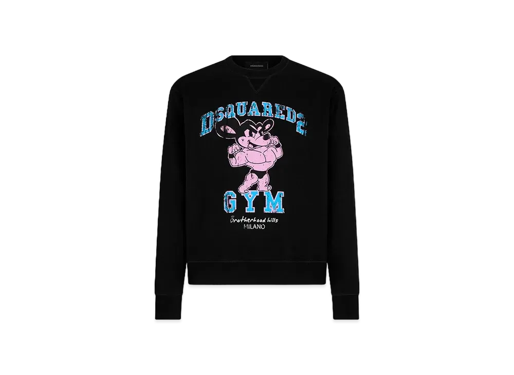 Dsquared2 Gym Cool Fit Crewneck Sweatshirt "Black"