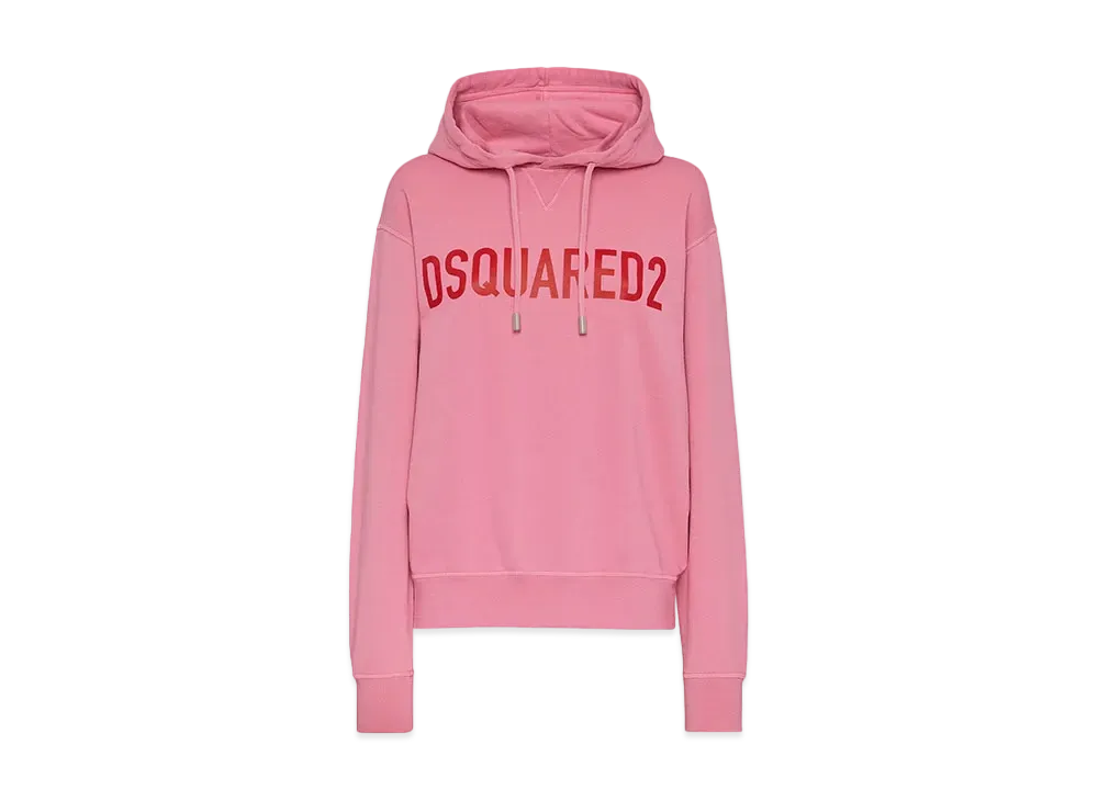 Dsquared2 Cool Fit Hoodie Sweatshirt #2 "Rose Pink"