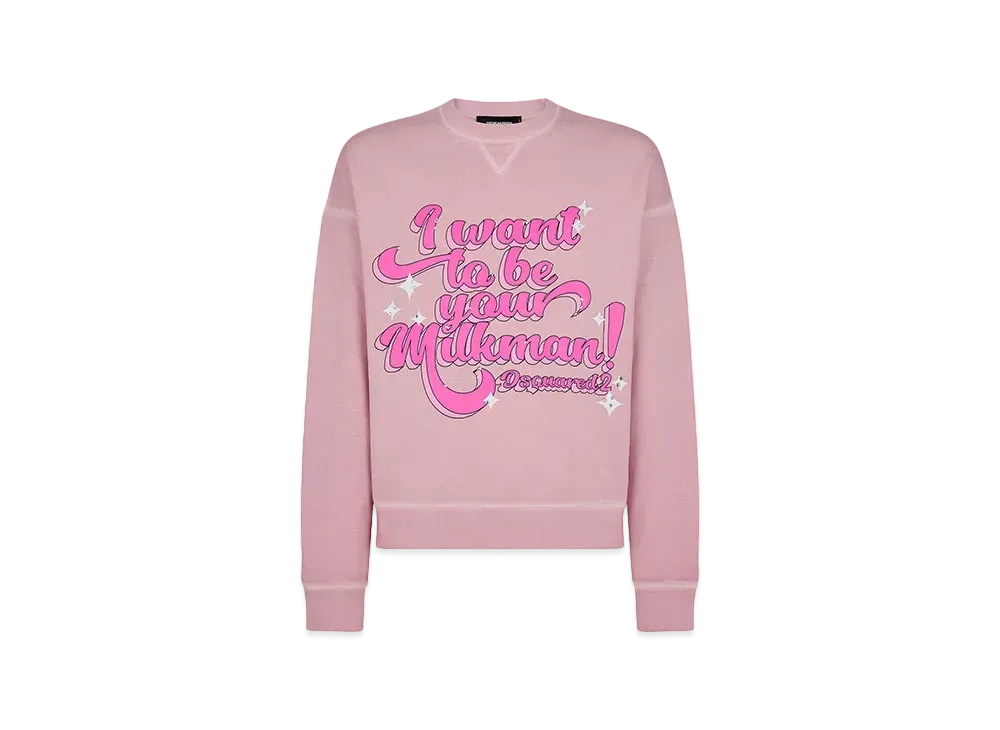 Dsquared2 Cipro Fit Crewneck Sweatshirt "Baby Pink"