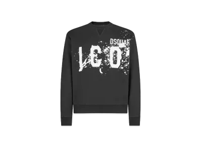Dsquared2 Icon Splash Cool Fit Crewneck Sweatshirt "Black"