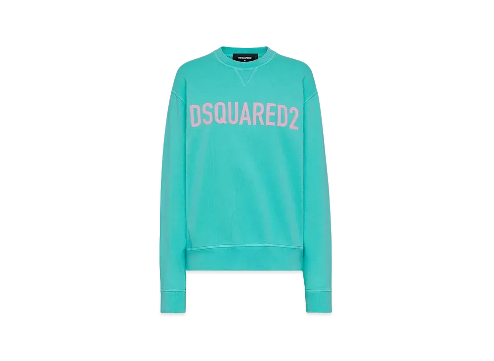 Dsquared2 Cool Fit Crewneck Sweatshirt "Pale Green"