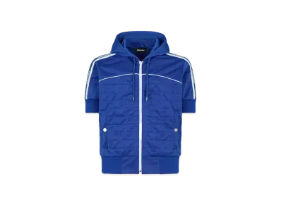 Dsquared2 Short Sleeves Hoodie Zip Sweatshirt "Blue Royal"