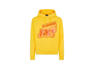 Dsquared2 Juicy Cool Fit Hoodie Sweatshirt "Yellow"