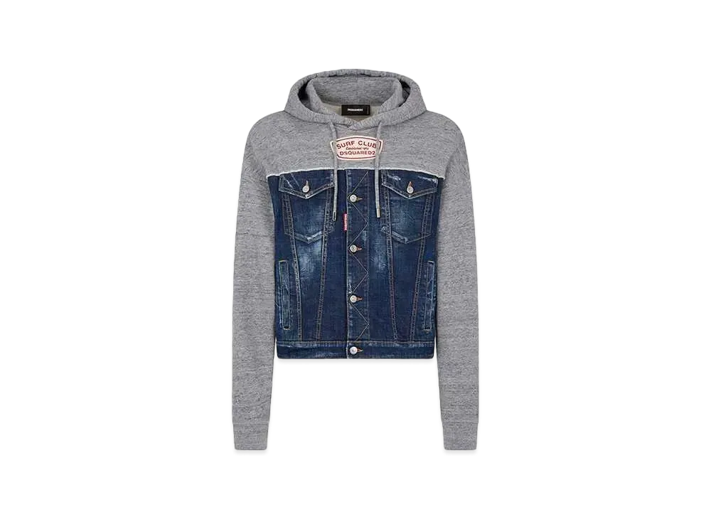 Dsquared2 Cipro Fit Hoodie Sweatshirt "Gray Melange"