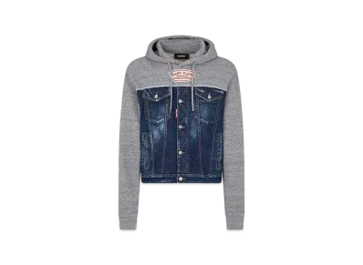 Dsquared2 Cipro Fit Hoodie Sweatshirt "Gray Melange"