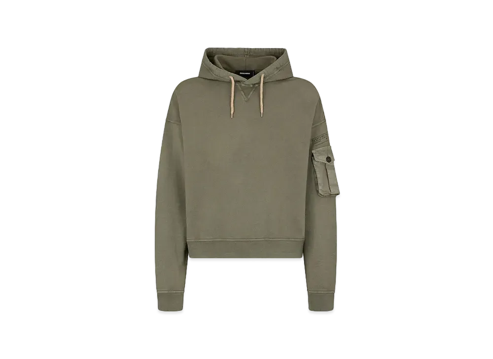 Dsquared2 Cipro Fit Hoodie Sweatshirt #1 "Military Green"