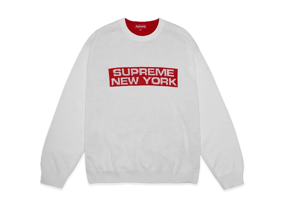 Supreme 2-Tone Sweater "White"
