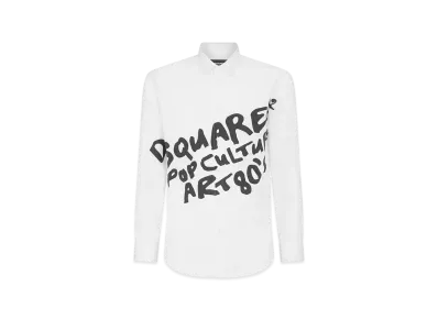 Dsquared2 D2 Pop 80'S Long Sleeves Shirt "White"