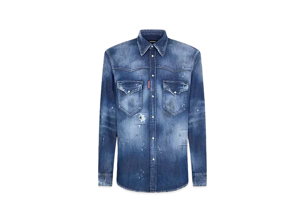 Dsquared2 Fashion Western Shirt "Navy"