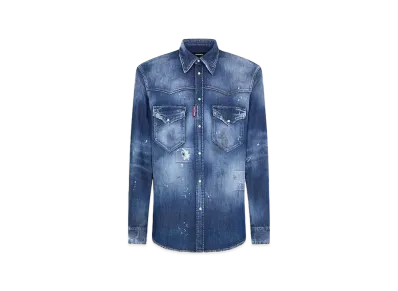 Dsquared2 Fashion Western Shirt "Navy"