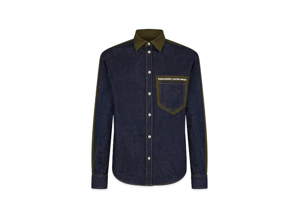 Dsquared2 Caten Bros Shirt "Military Green"